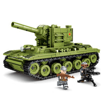 Load image into Gallery viewer, 536PCS Military WW2 KV-2 Heavy Tank Figure Model Toy Building Block Brick Gift Kids Compatible Lego
