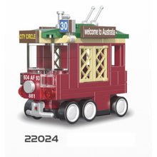 Load image into Gallery viewer, MOC Technic Speed Pull Back Mini Racing Sports Car Ambulance Fire Food Truck Bus Taxi Double Decker Van Camper Model Toy Building Block Brick Gift Kids DIY Compatible Lego Cute
