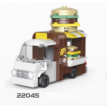 Load image into Gallery viewer, MOC Technic Speed Pull Back Mini Racing Sports Car Ambulance Fire Food Truck Bus Taxi Double Decker Van Camper Model Toy Building Block Brick Gift Kids DIY Compatible Lego Cute
