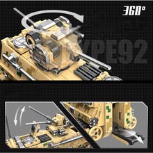 Load image into Gallery viewer, 336PCS Military WW2 Type 92 Infantry Fighting Vehicle IFV Model Toy Building Block Brick Gift Kids DIY Compatible Lego
