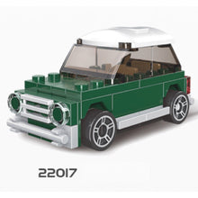 Load image into Gallery viewer, MOC Technic Speed Pull Back Mini Racing Sports Car Ambulance Fire Food Truck Bus Taxi Double Decker Van Camper Model Toy Building Block Brick Gift Kids DIY Compatible Lego Cute
