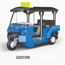 Load image into Gallery viewer, MOC Technic Speed Pull Back Mini Racing Sports Car Ambulance Fire Food Truck Bus Taxi Double Decker Van Camper Model Toy Building Block Brick Gift Kids DIY Compatible Lego Cute
