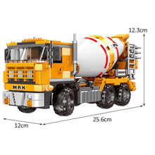 Load image into Gallery viewer, 654PCS MOC Technic City Construction Cement Mixer Figure Model Toy Building Block Brick Gift Kids DIY Compatible Lego
