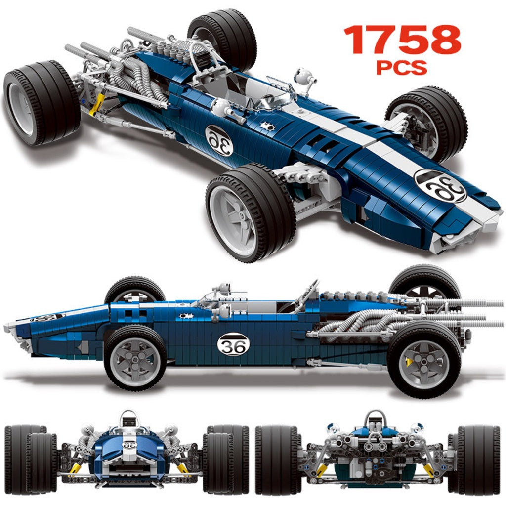 1758PCS MOC Technic Speed Static Formular Racing Sports Car F1 Model Toy Building Block Brick Gift Kids DIY Compatible Lego