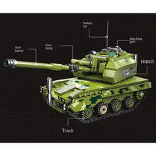 Load image into Gallery viewer, 361PCS Military WW2 Type 05 Self Propelled Howitzer Tank Model Toy Building Block Brick Gift Kids DIY Compatible Lego

