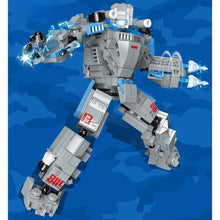 Load image into Gallery viewer, 444PCS Military 2in1 WW2 J7 Chengdu Fishbed Air Fighter Aircraft Mecha Robot Figure Model Toy Building Block Brick Gift Kids DIY Compatible Lego
