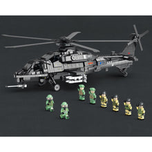 Load image into Gallery viewer, 1366PCS Military WW2 Caic Z-10 Helicopter Figure Model Toy Building Block Brick Gift Kids DIY Compatible Lego
