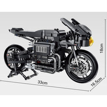 Load image into Gallery viewer, 1080PCS MOC Technic Speed Bat Cycle Mobile Motorcycle Motor Bike Model Toy Building Block Brick Gift Kids DIY Compatible Lego
