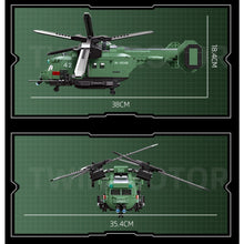 Load image into Gallery viewer, 705PCS Military WW2 Technic Twin Rotor Helicopter Figure Model Toy Building Block Brick Gift Kids DIY Compatible Lego
