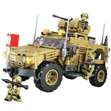Load image into Gallery viewer, 488PCS Military WW2 2in1 MRAP Mine Resistant Ambush Protected Car Figure Model Toy Building Block Brick Gift Kids DIY Compatible Lego
