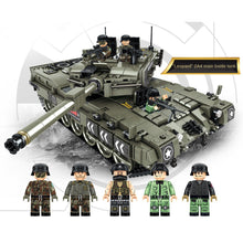 Load image into Gallery viewer, 1747PCS Military WW2 Leopard 2A4 Main Battle Tank Figure Model Toy Building Block Brick Gift Kids DIY Compatible Lego
