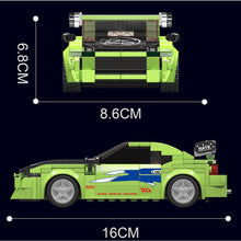 Load image into Gallery viewer, 338PCS MOC Technic Speed JDM Fast Furious Eclipse Racing Sports Car Model Toy Building Block Brick Gift Kids DIY Compatible Lego With Display Box
