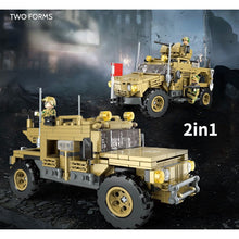 Load image into Gallery viewer, 488PCS Military WW2 2in1 MRAP Mine Resistant Ambush Protected Car Figure Model Toy Building Block Brick Gift Kids DIY Compatible Lego
