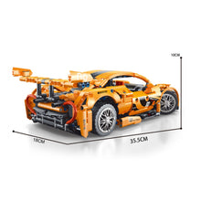 Load image into Gallery viewer, 1258PCS MOC Technic Speed Orange P1 Super Racing Sports Car Model Toy Building Block Brick Gift Kids DIY Compatible Lego 1:14

