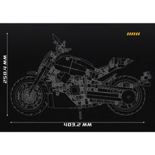 Load image into Gallery viewer, 756PCS MOC Technic Speed Diavel Motorcycle Motor Bike Model Toy Building Block Brick Gift Kids DIY Compatible Lego
