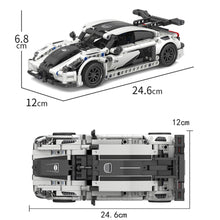 Load image into Gallery viewer, 392PCS MOC Technic Speed Pull Back Super Racing Sports Car Model Toy Building Block Brick Gift Kids DIY Compatible Lego 1:18
