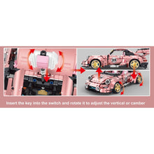 Load image into Gallery viewer, 2368PCS MOC Technic Speed Static Pink 911 RWB Super Racing Sports Car Model Toy Building Block Brick Gift Kids DIY Compatible Lego 1:10
