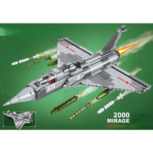 Load image into Gallery viewer, 1066PCS Military WW2 Mirage 2000 Air Fighter Aircraft Figure Model Toy Building Block Brick Gift Kids DIY Compatible Lego

