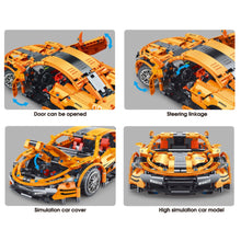 Load image into Gallery viewer, 1258PCS MOC Technic Speed Orange P1 Super Racing Sports Car Model Toy Building Block Brick Gift Kids DIY Compatible Lego 1:14

