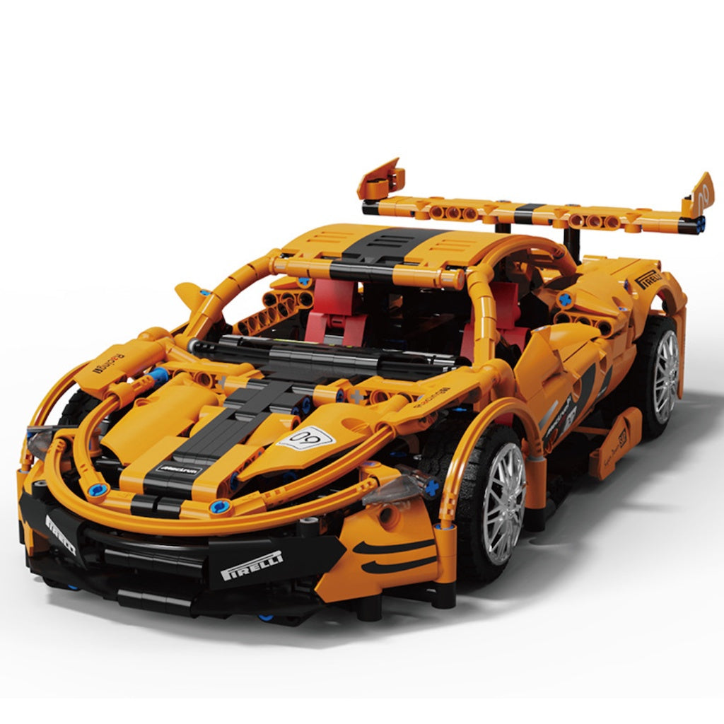 1258PCS MOC Technic Speed Orange P1 Super Racing Sports Car Model Toy Building Block Brick Gift Kids DIY Compatible Lego 1:14
