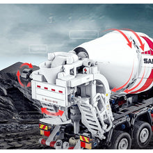Load image into Gallery viewer, 2021PCS MOC Technic Static Concrete Mixer Truck Model Toy Building Block Brick Gift Kids DIY Compatible Lego
