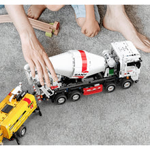 Load image into Gallery viewer, 2021PCS MOC Technic Static Concrete Mixer Truck Model Toy Building Block Brick Gift Kids DIY Compatible Lego
