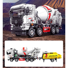 Load image into Gallery viewer, 2021PCS MOC Technic Static Concrete Mixer Truck Model Toy Building Block Brick Gift Kids DIY Compatible Lego
