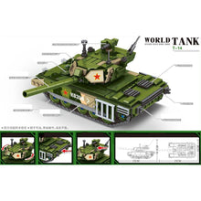 Load image into Gallery viewer, 642PCS Military WW2 Pull Back T14 Armata Main Battle Tank Figure Model Toy Building Block Brick Gift Kids DIY Compatible Lego
