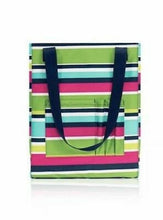 Load image into Gallery viewer, Thirty one organizing utility tall tote zip top bag 31 Gift in Preppy Pop
